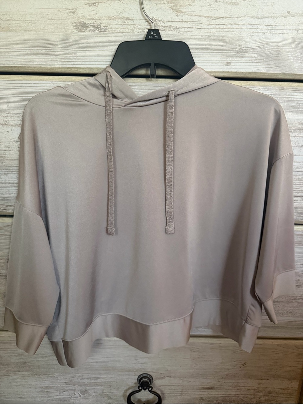 ZARA Women's Taupe Lightweight Hoodie Top